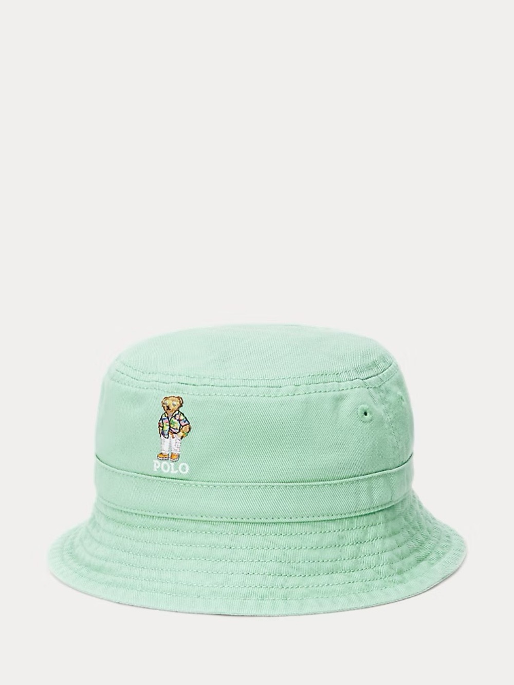 Polo by Ralph Lauren Mint Green Bear Bucket Hat - Kids